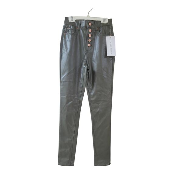 TINSELTOWN JUNIORS EXPOSED BUTTON-FLY PA OLIVE 11, 3005 - Picture 2 of 3